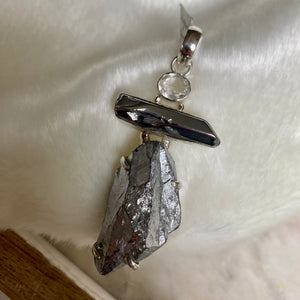 Silicon and Crystal Pendant