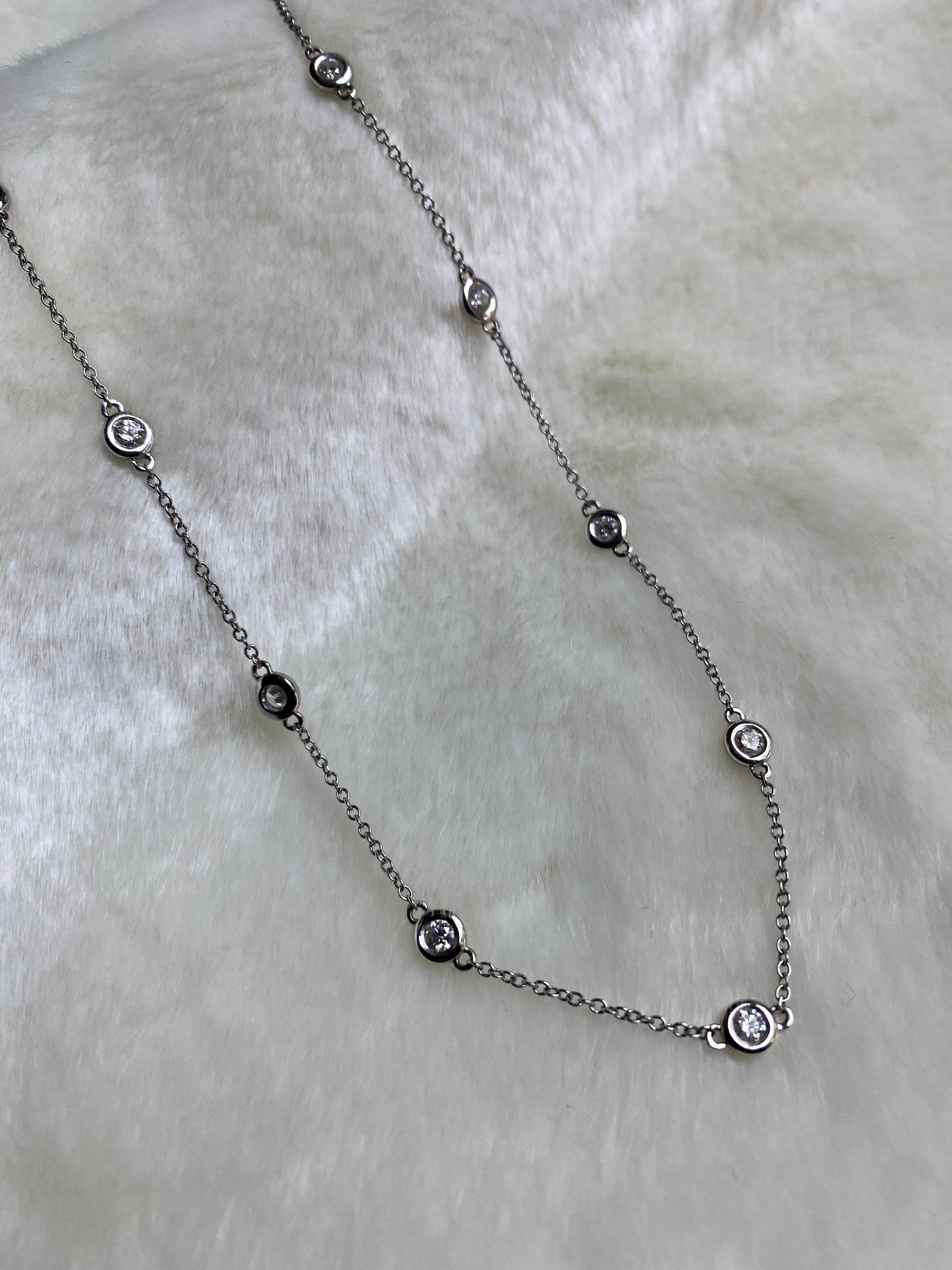 Diamond Bezel Set Necklaces