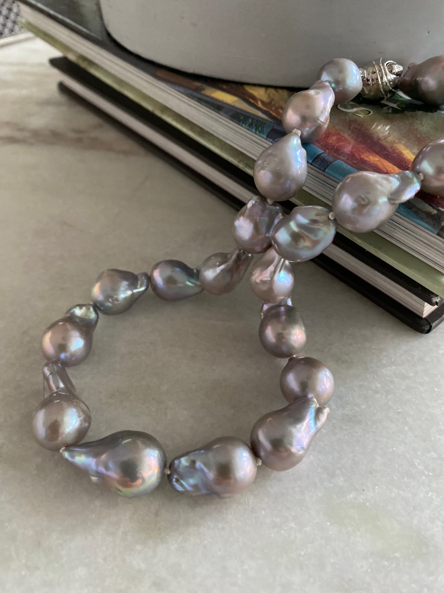 Freshwater Grey Baroque Pearls