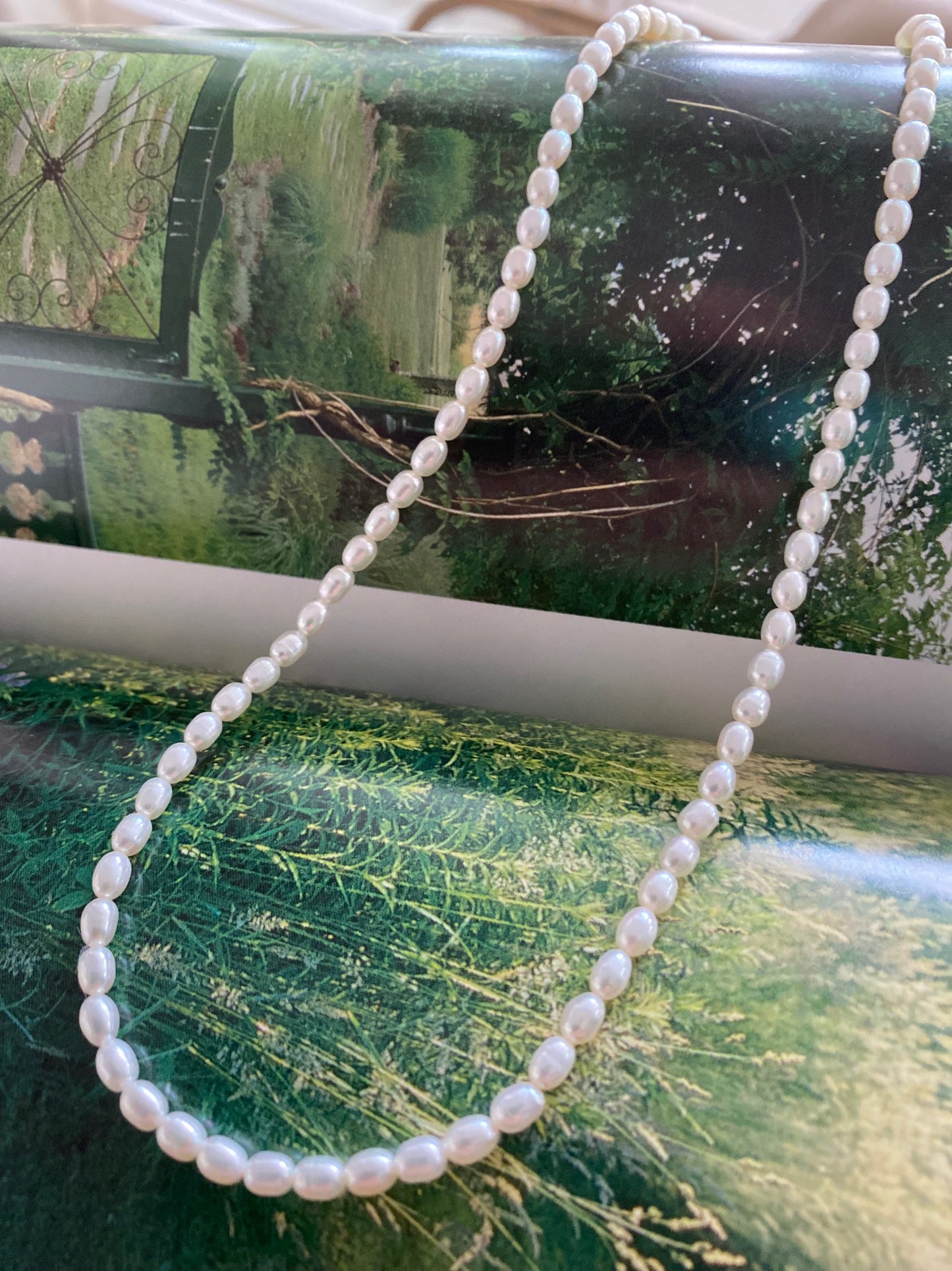 Freshwater Rice Pearl Necklace