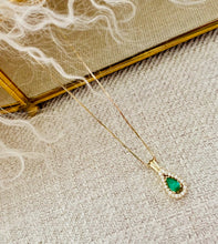 Load image into Gallery viewer, Emerald and Diamond Necklace

