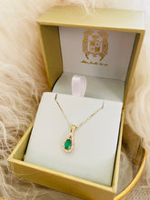 Load image into Gallery viewer, Emerald and Diamond Necklace
