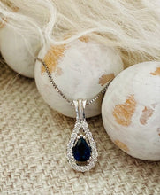 Load image into Gallery viewer, Sapphire and Diamond Necklace
