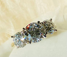 Load image into Gallery viewer, Lab Grown Diamond Three-stone Ring
