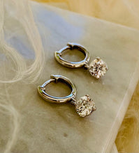 Load image into Gallery viewer, Lab Grown Diamond Huggie Earrings
