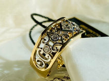 Load image into Gallery viewer, Two-tone Gold and Diamond Band

