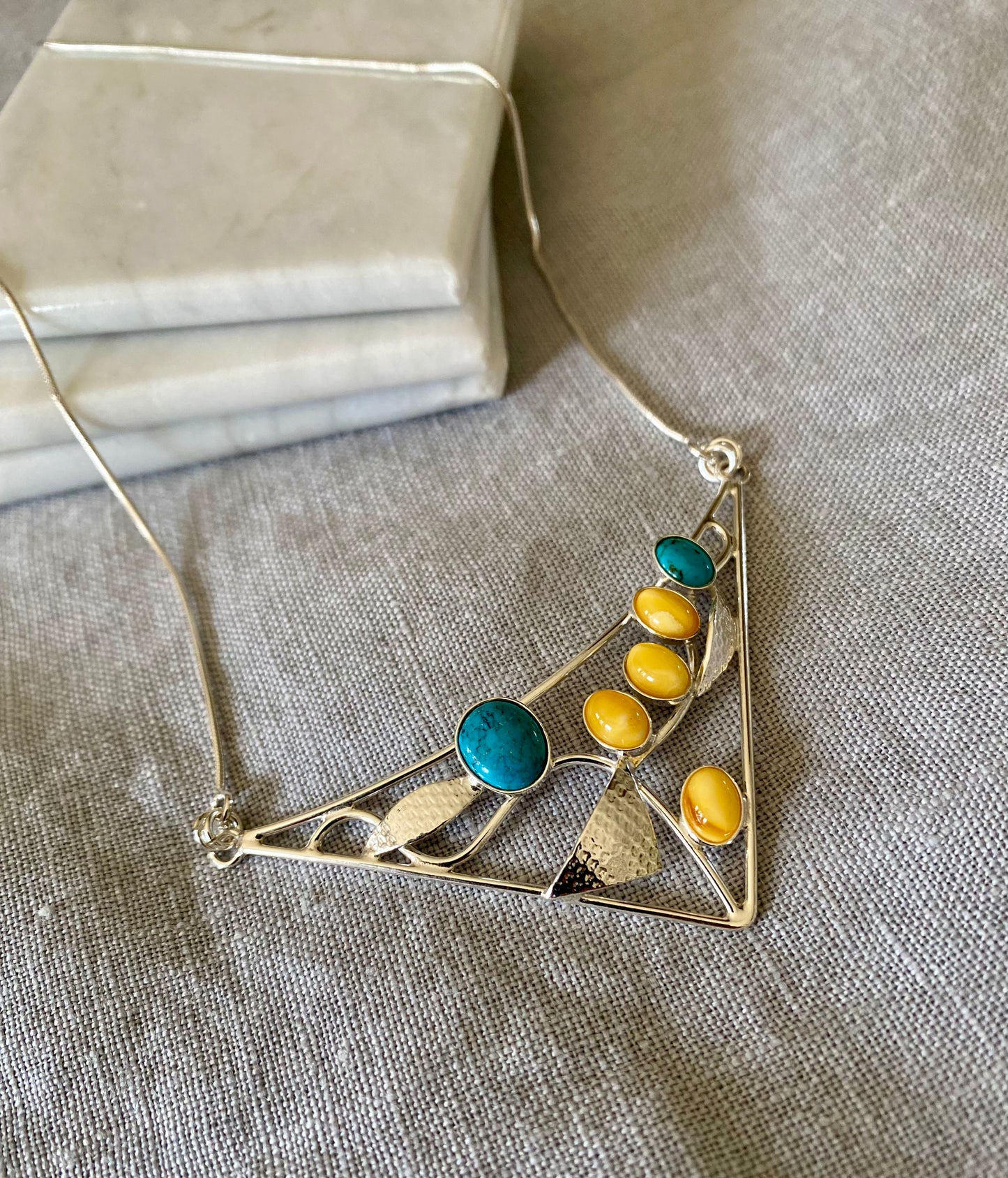 Amber & Turquoise Necklace