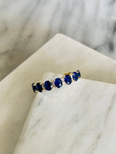Load image into Gallery viewer, Sapphire &amp; Diamond Band
