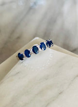 Load image into Gallery viewer, Sapphire &amp; Diamond Band
