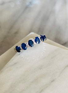 Sapphire & Diamond Band