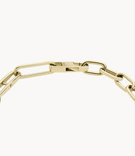 Load image into Gallery viewer, Fossil Heritage Essentials Gold-Tone Stainless Steel Chain Bracelet
