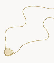 Load image into Gallery viewer, Fossil Drew Gold-Tone Stainless Steel Station Necklace
