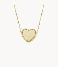 Load image into Gallery viewer, Fossil Drew Gold-Tone Stainless Steel Station Necklace
