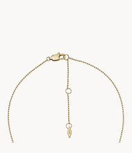 Load image into Gallery viewer, Fossil Sadie Glitz Disc Gold-Tone Stainless Steel Chain Necklace
