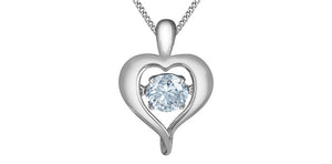 Lab Grown Diamond  Heart Pendant and Necklace