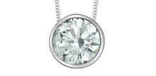 Load image into Gallery viewer, Bezel set Lab Grown Diamond Pendant and Necklace
