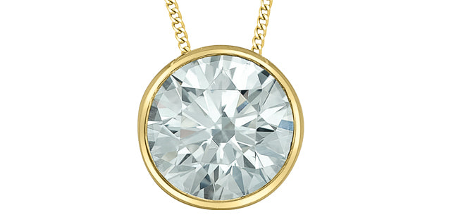 Lab Grown Diamond Pendant and Necklace