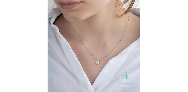 Radiant Cut Lab Grown Diamond Necklace