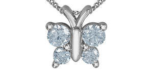 Butterfly Lab Grown Diamond Necklace