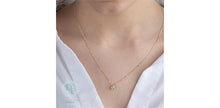 Load image into Gallery viewer, Bezel set Lab Grown Diamond Pendant and Necklace
