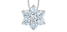 Load image into Gallery viewer, Flower Cluster Lab Grown Diamond Pendant
