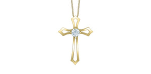 Cross Lab Grown Diamond Necklace