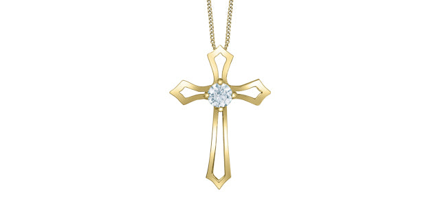 Cross Lab Grown Diamond Necklace
