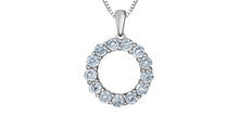 Load image into Gallery viewer, Open Circle Lab Grown Diamond Necklace
