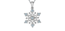 Load image into Gallery viewer, Snowflake Lab Grown Diamond Necklace
