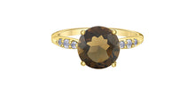 Load image into Gallery viewer, Smokey Quartz and Diamond Ring
