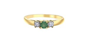 Emerald and Diamond Ring