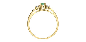 Emerald and Diamond Ring
