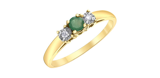 Emerald and Diamond Ring