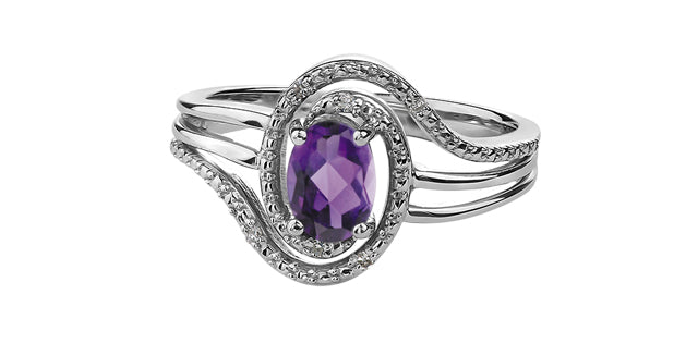 Silver Birthstone Ring