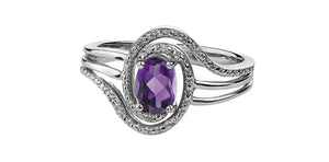 Silver Birthstone Ring