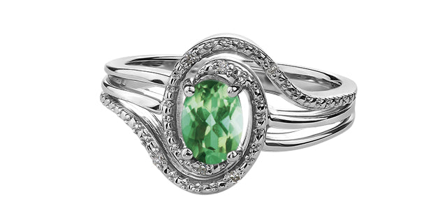 Silver Birthstone Ring