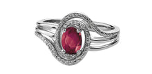 Load image into Gallery viewer, Silver Birthstone Ring
