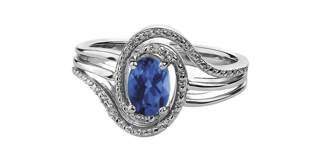 Silver Birthstone Ring