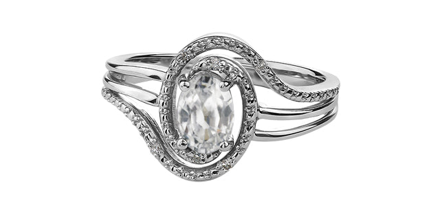 Silver Birthstone Ring