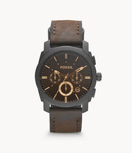 Load image into Gallery viewer, Machine Mid-Size Chronograph Brown Leather Watch
