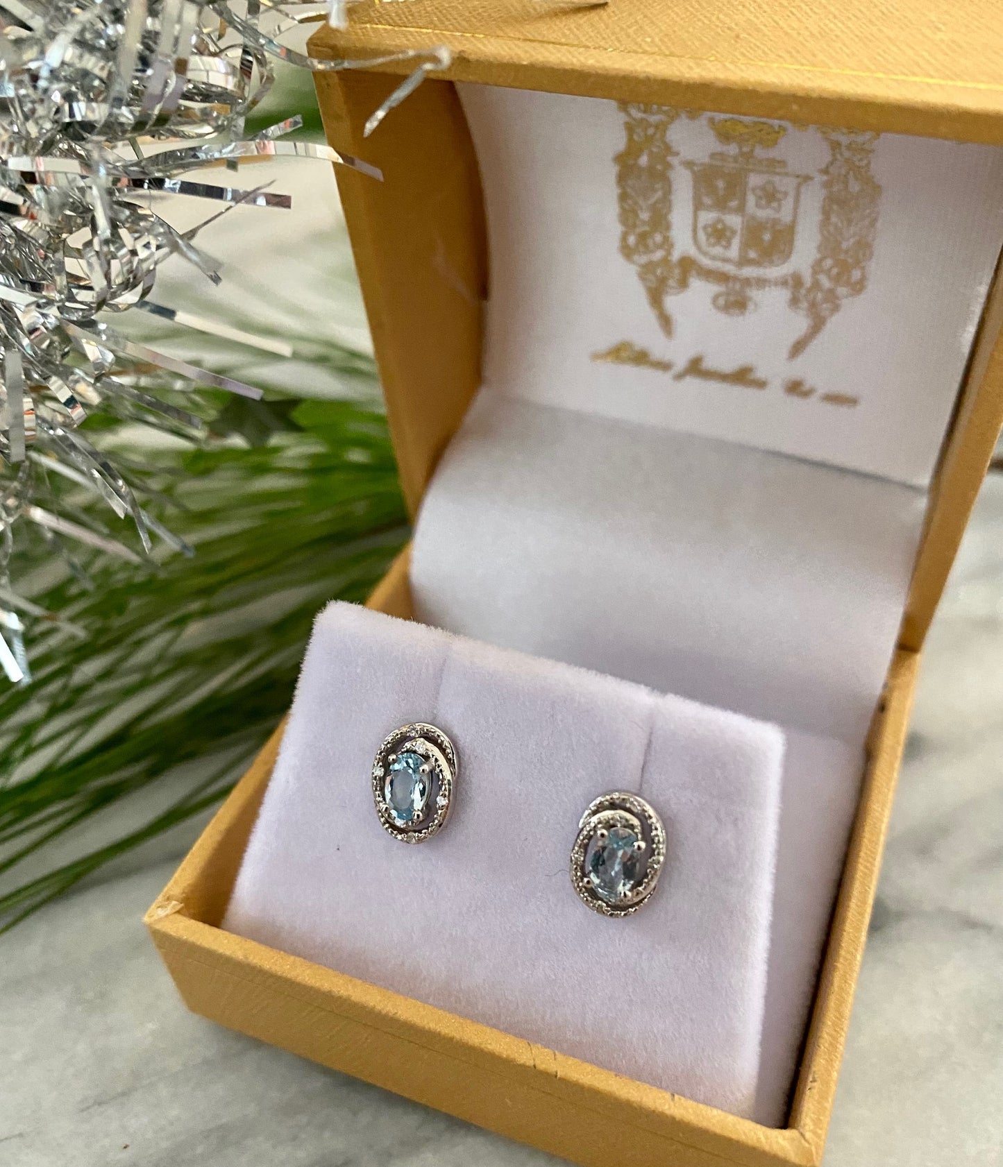 Silver Birthstone Earrings