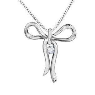 Bow Diamond Pendant