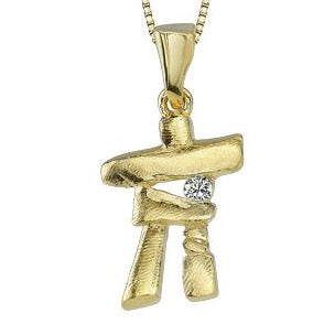 Inukshuk Diamond Pendant