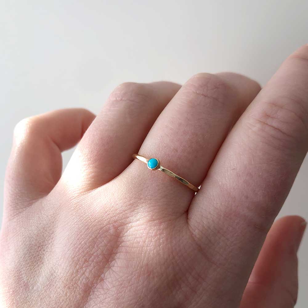 Petite Turquoise Stacking Ring